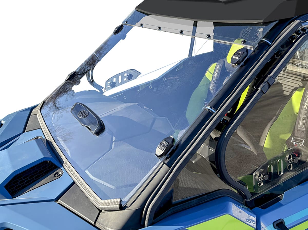 Spike Polaris RZR Pro XP/Pro S Full Scratch Resistant Windshield W/Comfort Flow Vent - Image 4