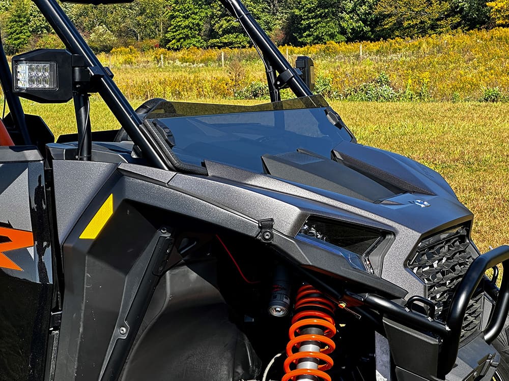Spike Polaris RZR XP/XP-4 1000 Tinted Short Windshield - Image 3