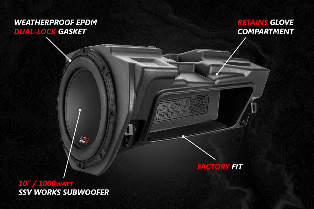 SSV Works '14-'23 Polaris RZR A-Spec 3-Speaker Plug-&-Play System for Ride Command - Image 4