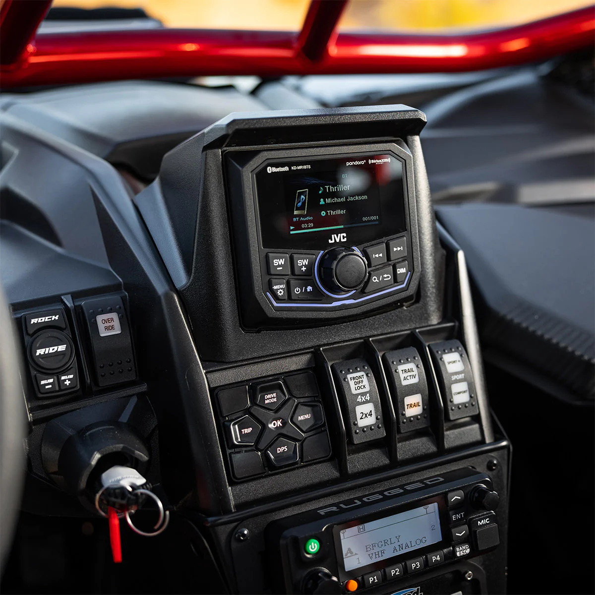 SSV Works '17-'25 Can-Am Maverick X3 Multi-Media Receiver Mounting Kit - Image 8