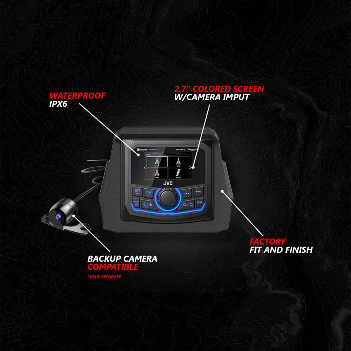 SSV Works '17-'25 Can-Am Maverick X3, Phase-4 V-Spec 5-Speaker 1650watt System With JVC - Image 2