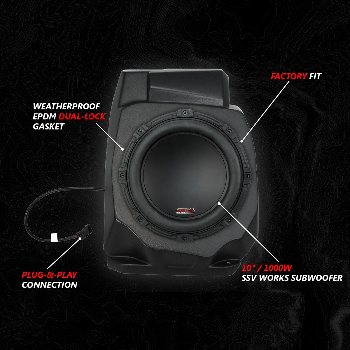 SSV Works '20-'24 Polaris RZR PRO Series Phase-4 A-Spec 5-Speaker 800 Watt System w/JVC - Image 4