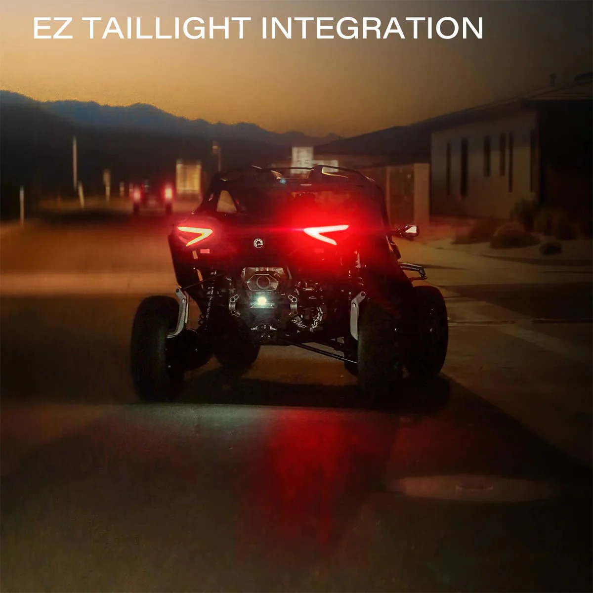 Switch Works Can-Am Maverick R Sequential Front Fang Lights w/Taillight Integration Plug-&-Play Turn-Signal Kit - Image 3