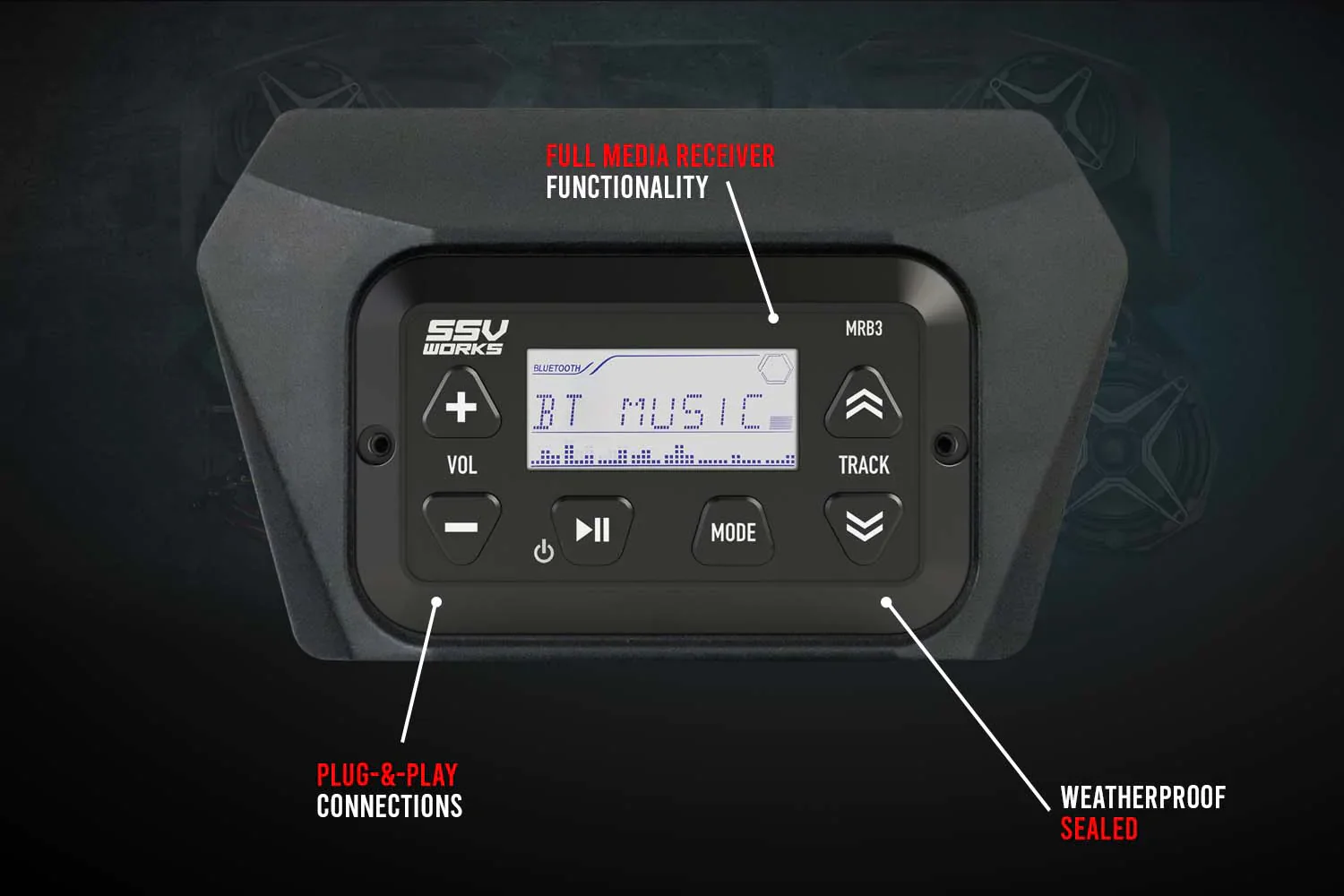 SSV Works Complete Kicker 5-Speaker Plug-&-Play Kit - 2014-2023 Polaris RZR - Image 2