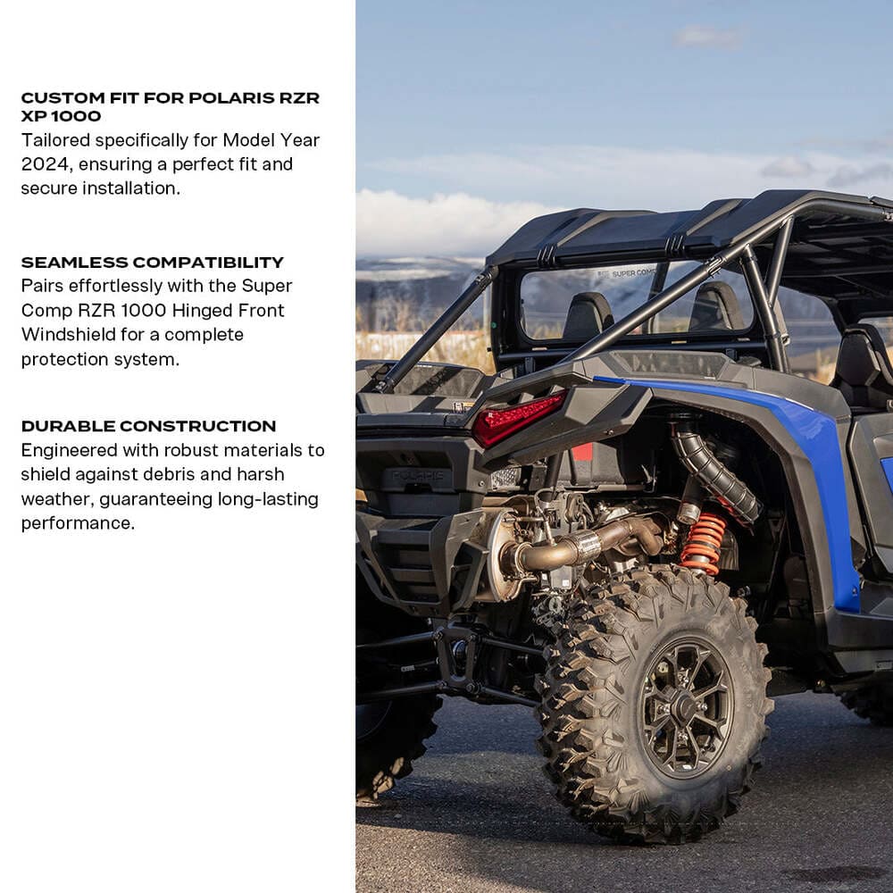 Super Comp '24+ Polaris RZR XP 1000 Tinted Rear Windshield - Image 7