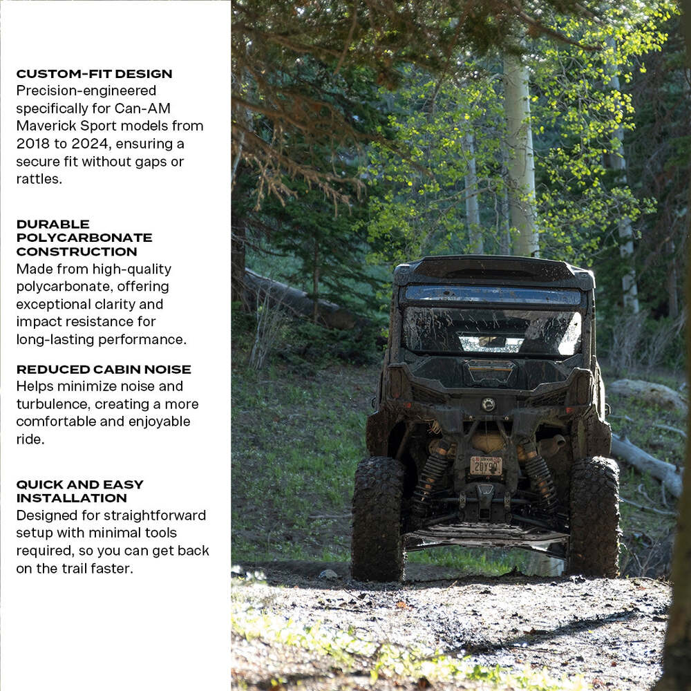 Super Comp Can-Am Maverick Sport Tinted Rear Windshield - Image 5