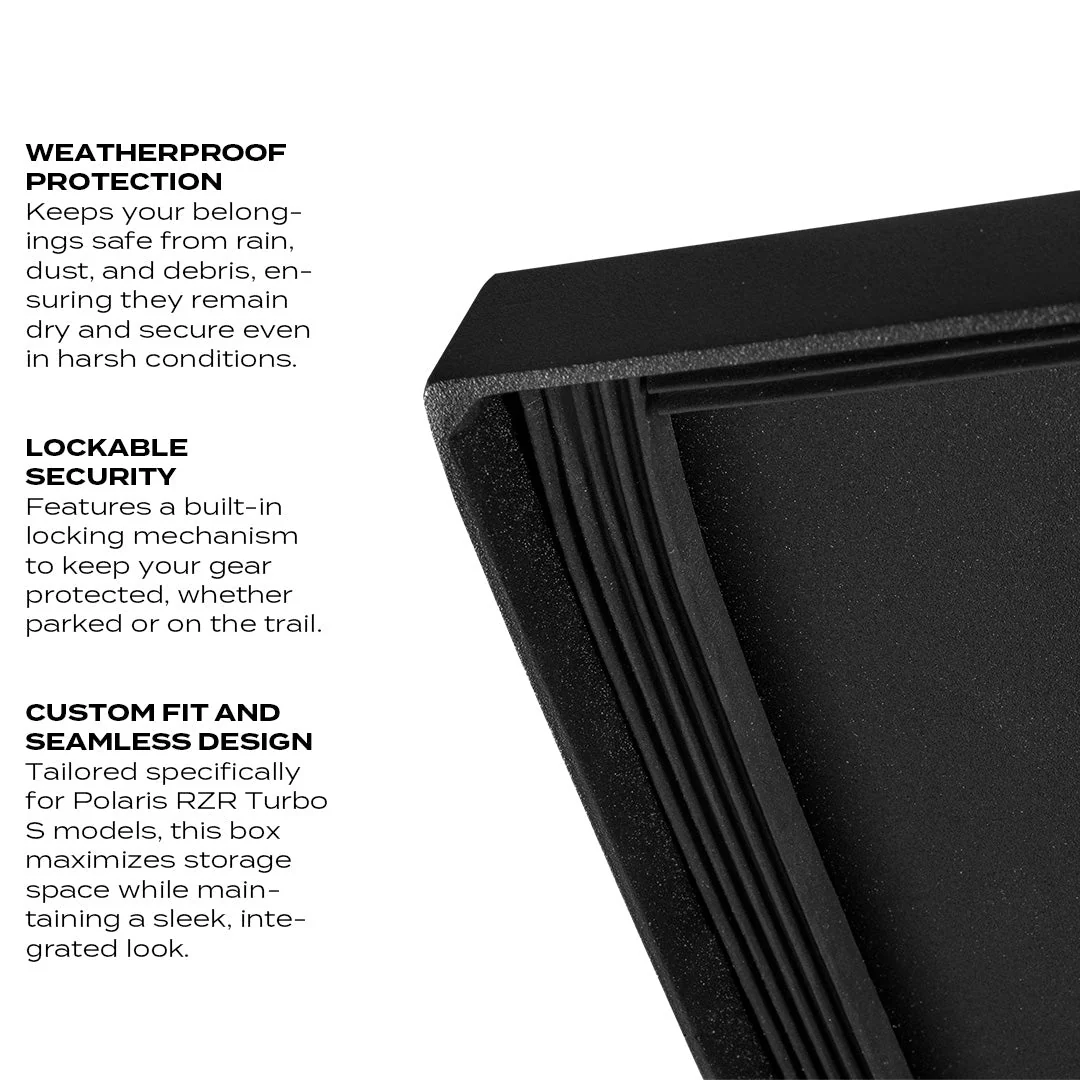 Super Comp Polaris RZR Turbo S Storage Box - Image 6
