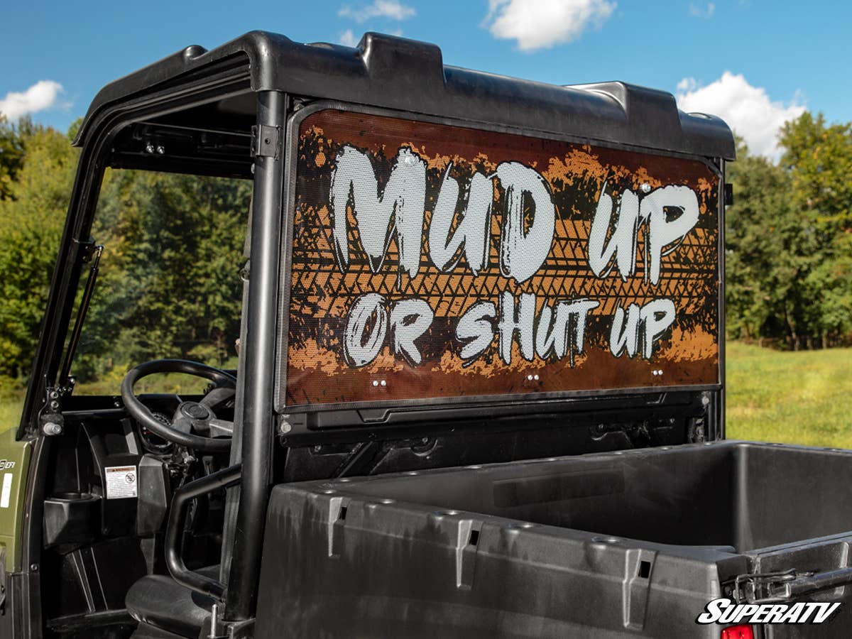 SuperATV '15+ Polaris Ranger Midsize Rear Windshield - Image 7