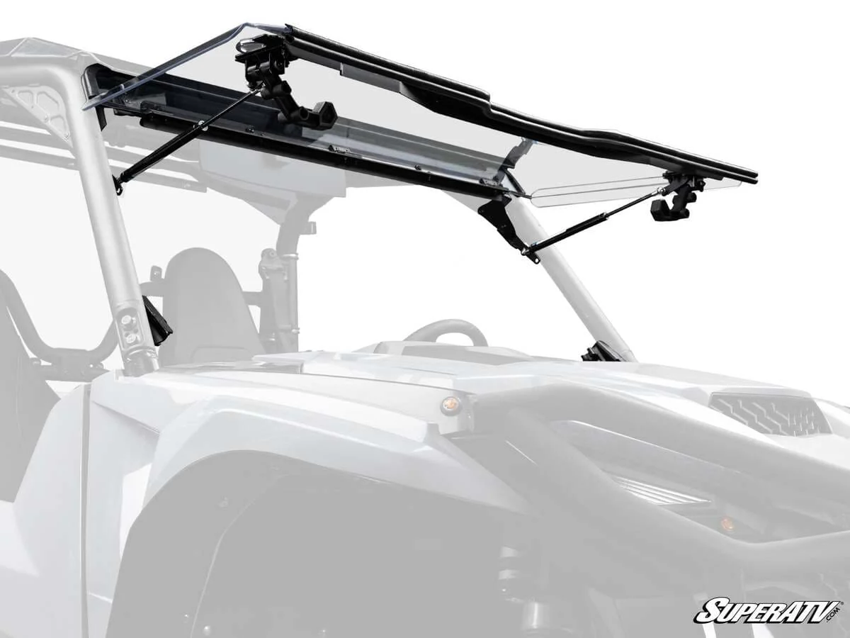 SuperATV 18+ Yamaha Wolverine X4 850 Scratch Resistant Flip Windshield - Image 10