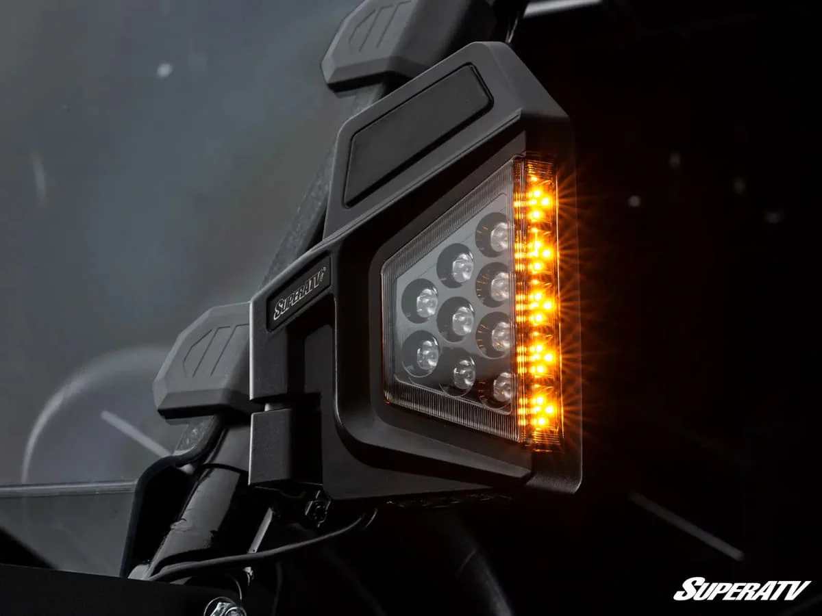 SuperATV '19+ Tracker XTR 1000 Dual Section Led Side View Mirrors - Image 4