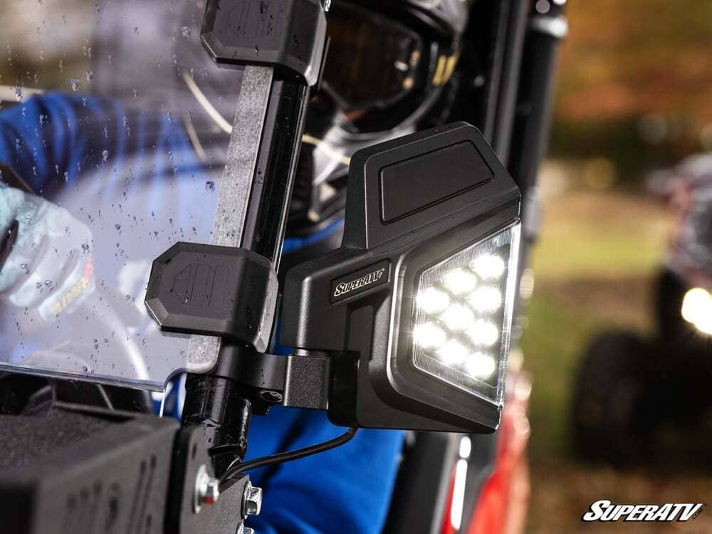 SuperATV '23+ Honda Pioneer 1000 Honda Dual Section LED Side View Mirrors - Image 8