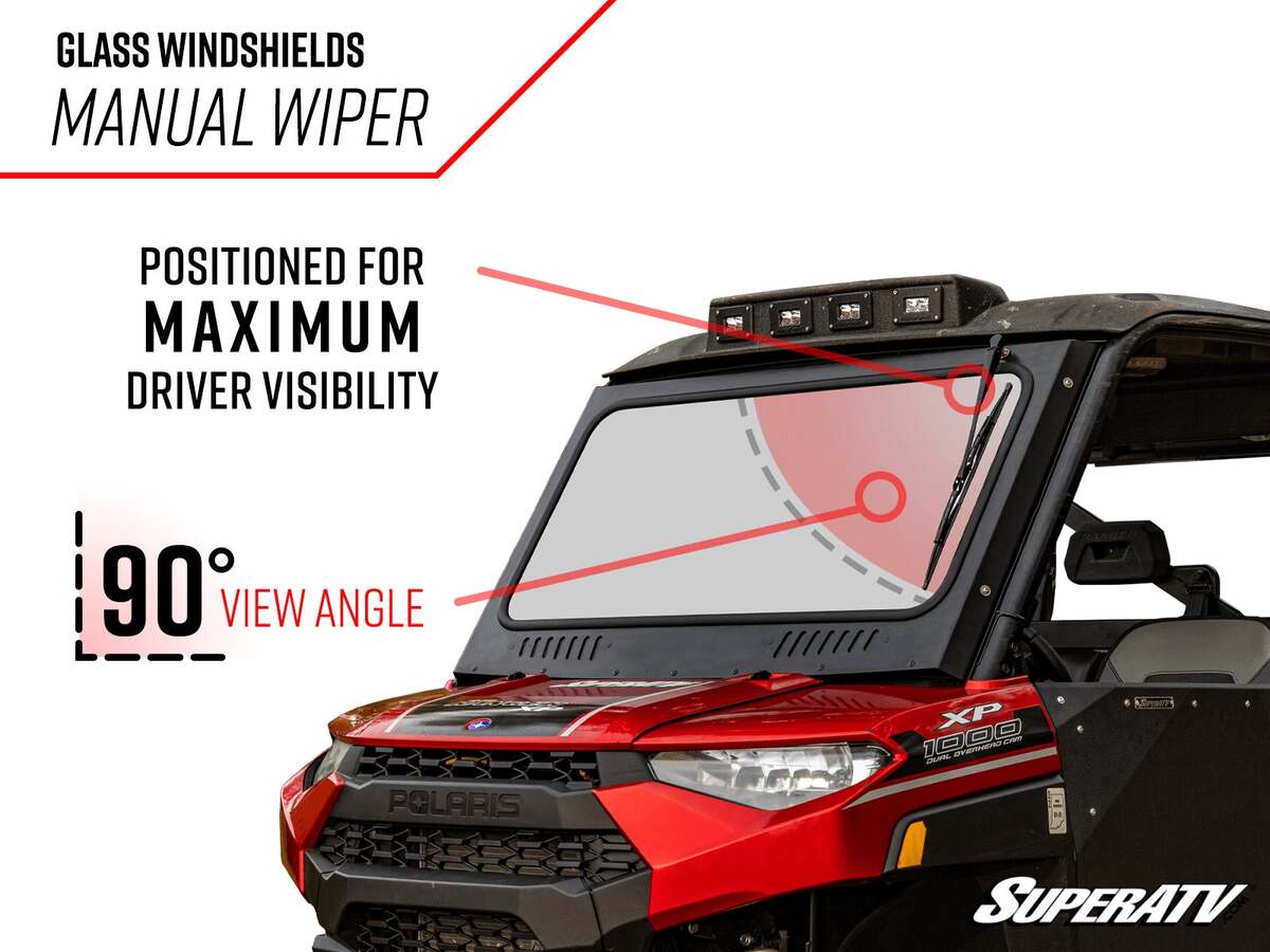 SuperATV Bobcat UV34 Glass Windshield - Image 4