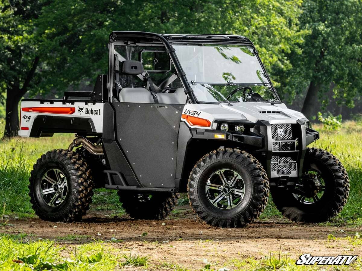 SuperATV Bobcat UV34 Scratch Resistant Flip Down Windshield - Image 3