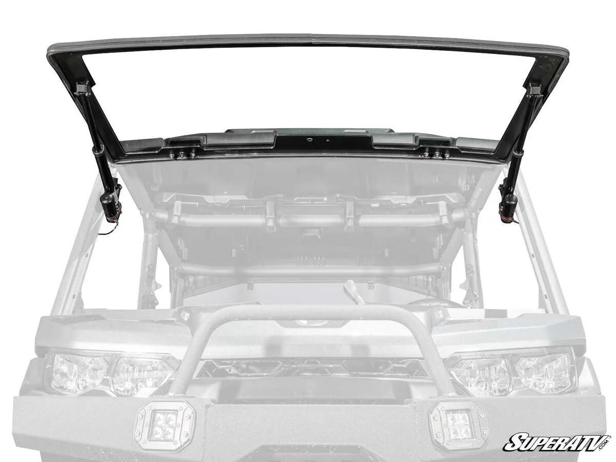 SuperATV Can-Am Defender Max Drive Power Flip Glass Windshield