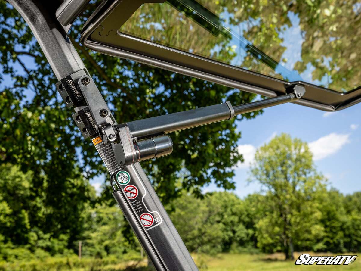SuperATV Can-Am Defender Max Drive Power Flip Glass Windshield - Image 10