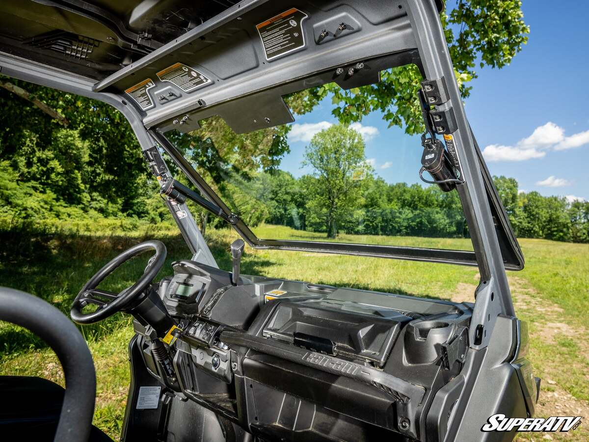 SuperATV Can-Am Defender Max Drive Power Flip Glass Windshield - Image 12