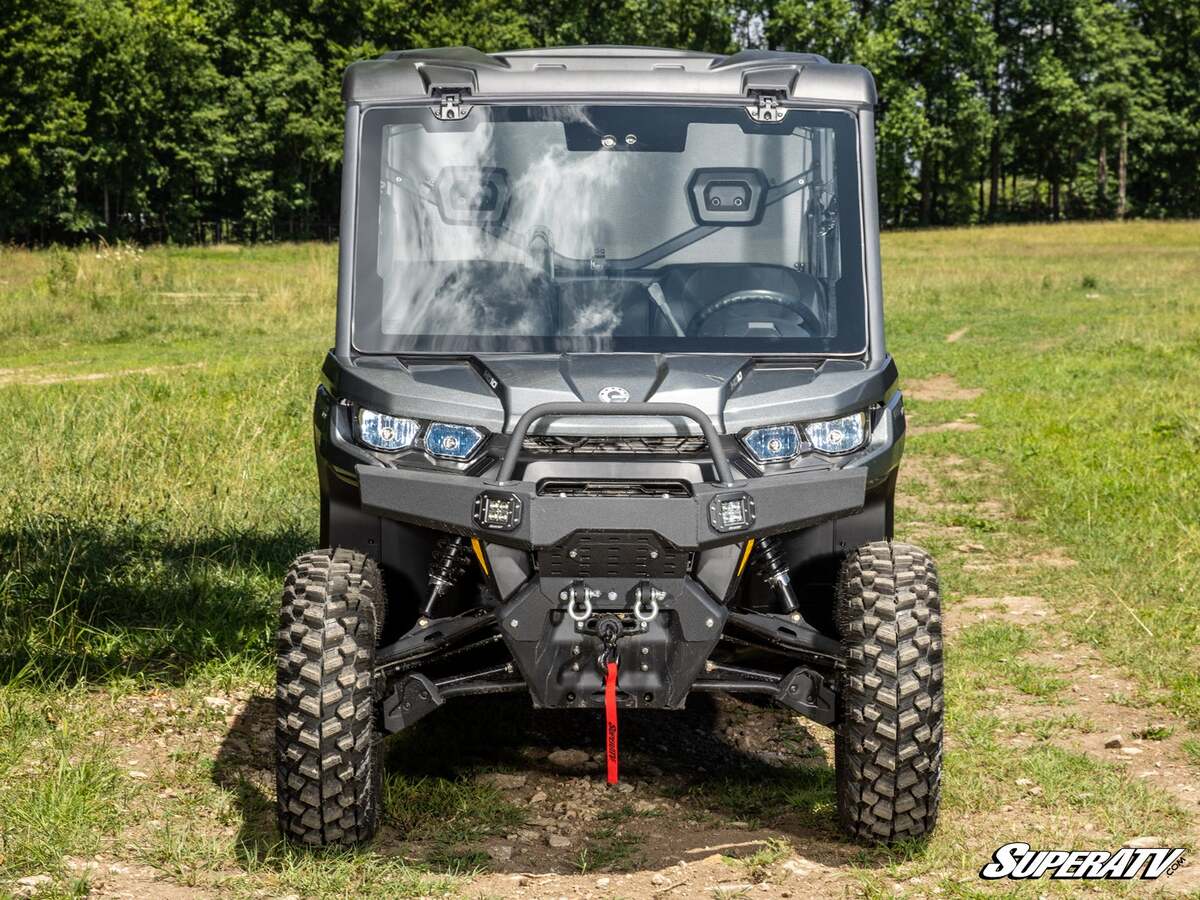 SuperATV Can-Am Defender Max Drive Power Flip Glass Windshield - Image 3