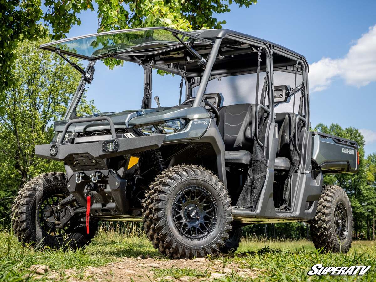 SuperATV Can-Am Defender Max Drive Power Flip Glass Windshield - Image 7