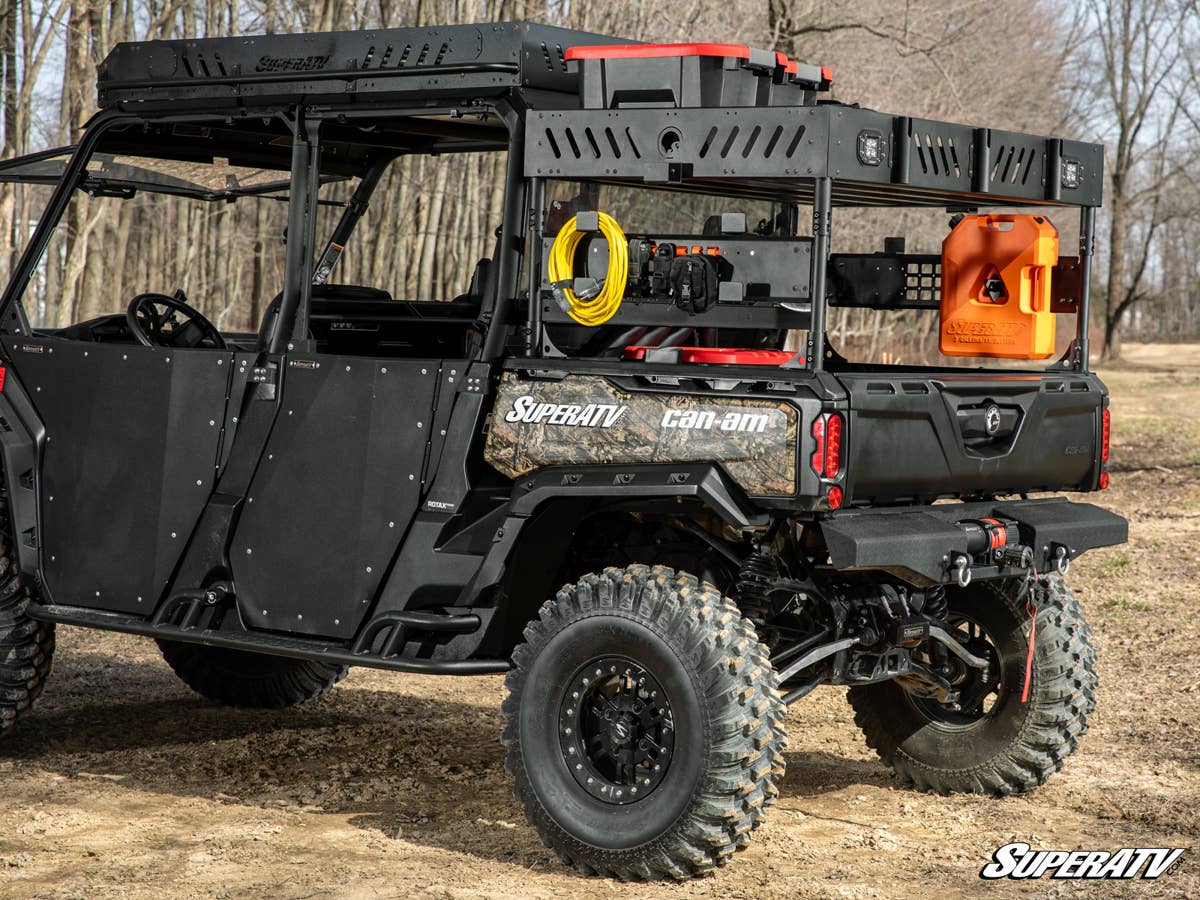 SuperATV Can-Am Defender Max Outfitter Bed Rack - Image 3