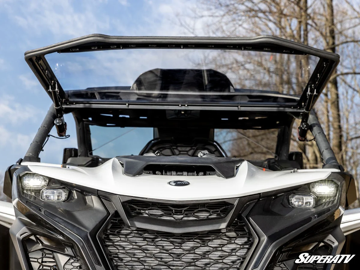 SuperATV Can-Am Maverick R Maxdrive Power Flip Windshield - Image 11