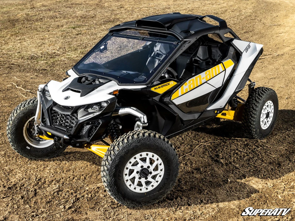 SuperATV Can-Am Maverick R Maxdrive Power Flip Windshield - Image 3