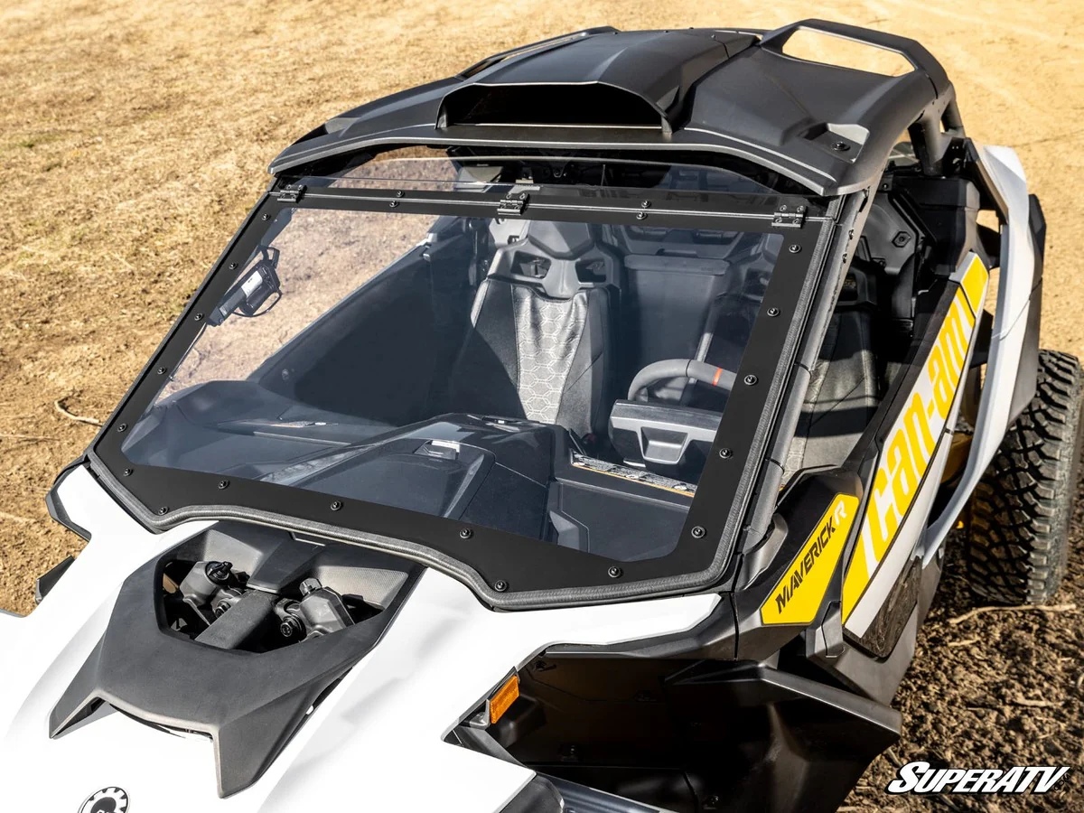 SuperATV Can-Am Maverick R Maxdrive Power Flip Windshield - Image 9