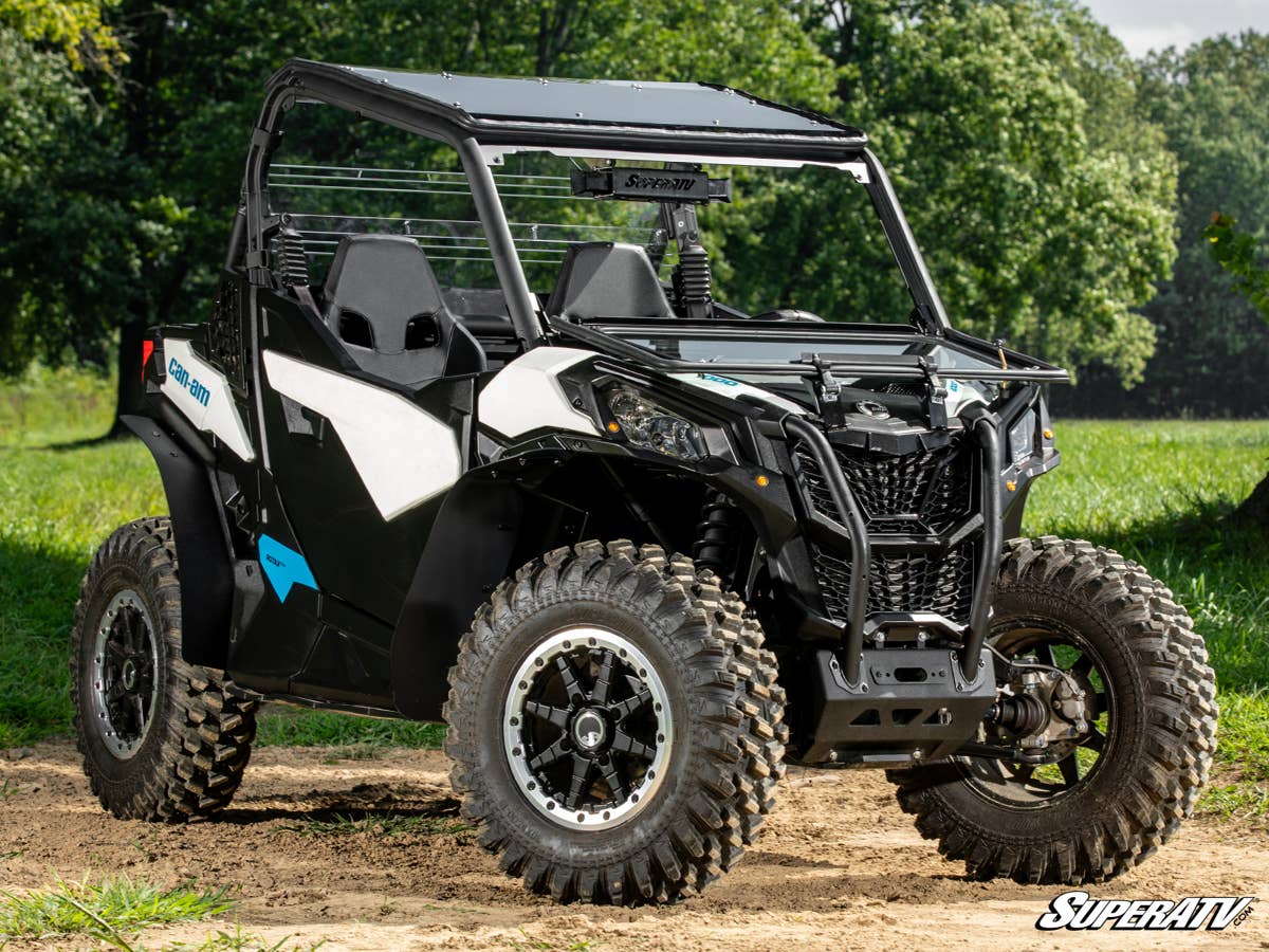 SuperATV Can-Am Maverick Sport Flip Down Glass Windshield - Image 2