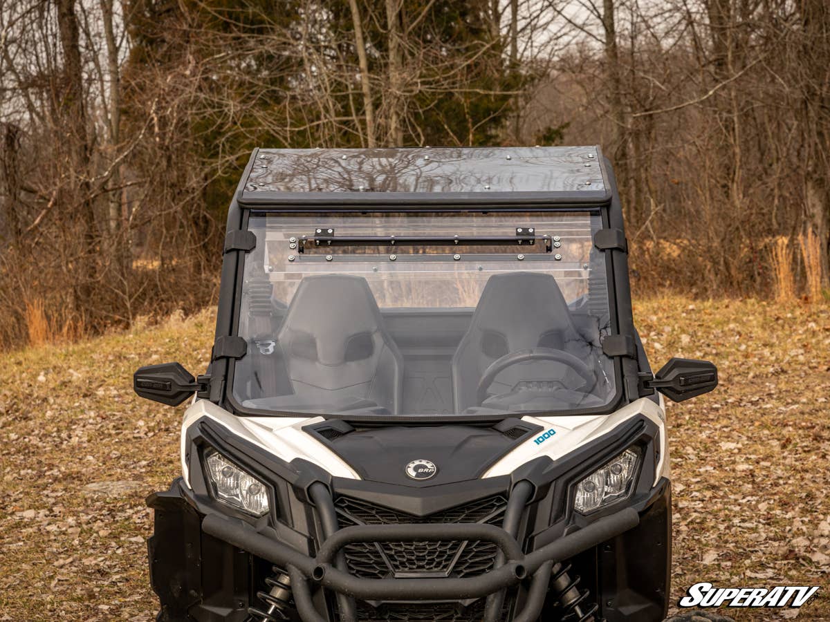 SuperATV Can-Am Maverick Sport Scratch Resistant Vented Full Windshield - Image 2