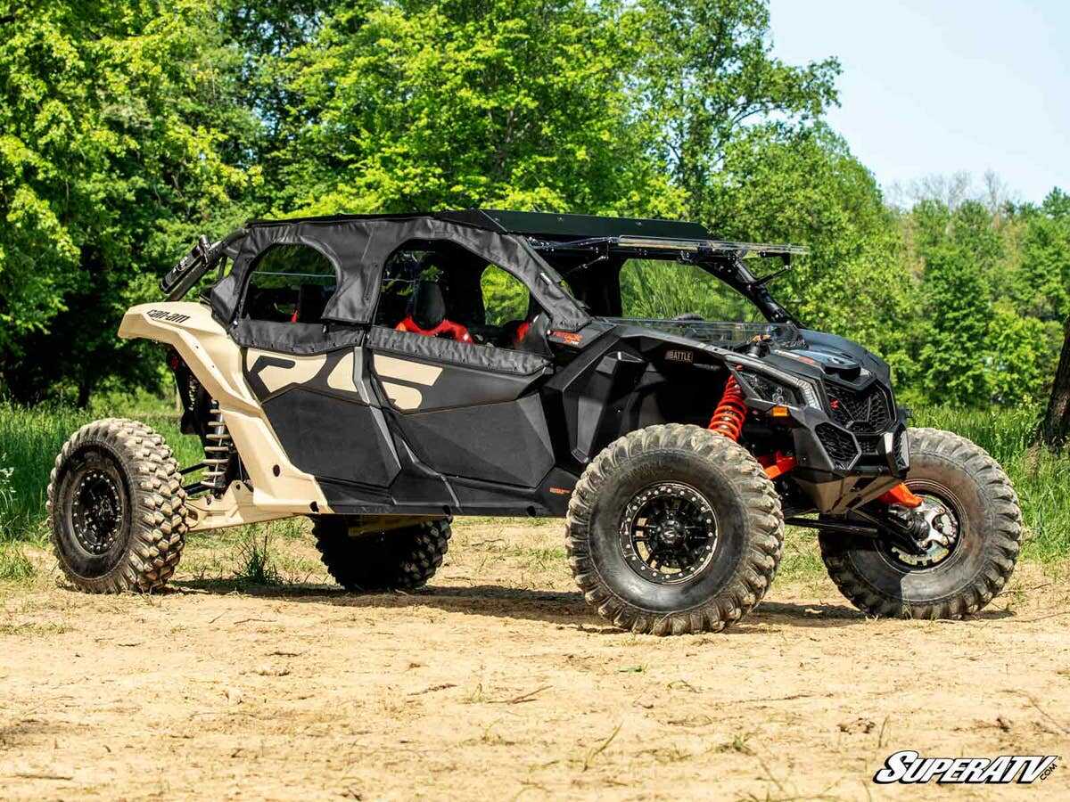 SuperATV Can-Am Maverick X3 Max Primal Soft Cab Enclosure Upper Doors - Image 2