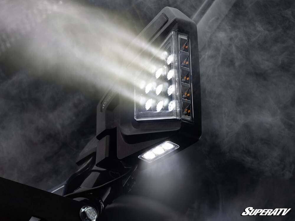 SuperATV CFMoto Dual Section LED Side View Mirrors - Image 4