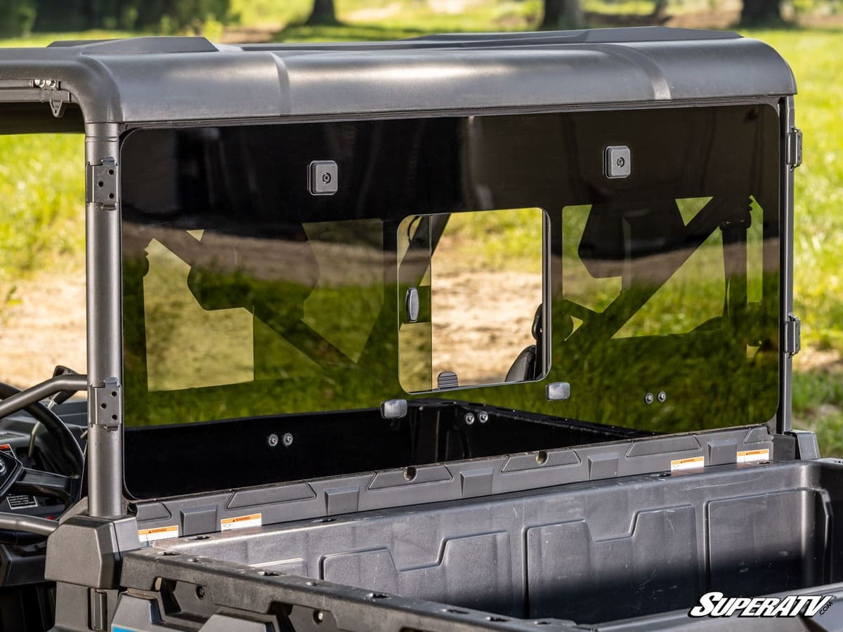 SuperATV CFMoto UForce 1000 Glass Sliding Rear Windshield - Image 5