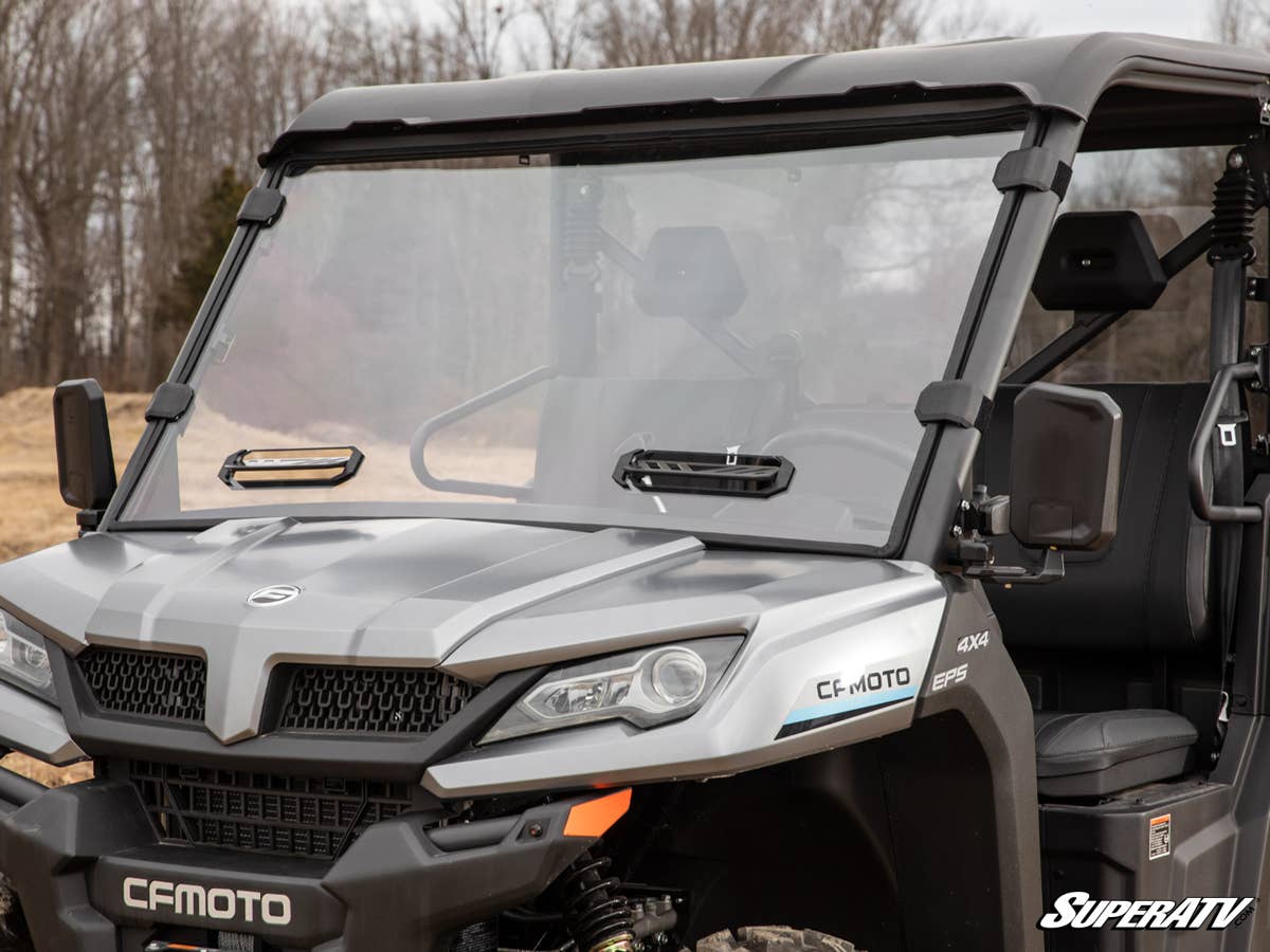 SuperATV CFMoto UForce 1000 Vented Full Windshield - Image 2