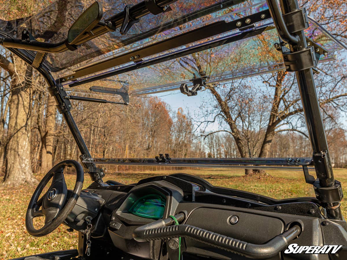 SuperATV CFMoto UForce 800 Scratch-Resistant Flip Windshield - Image 4