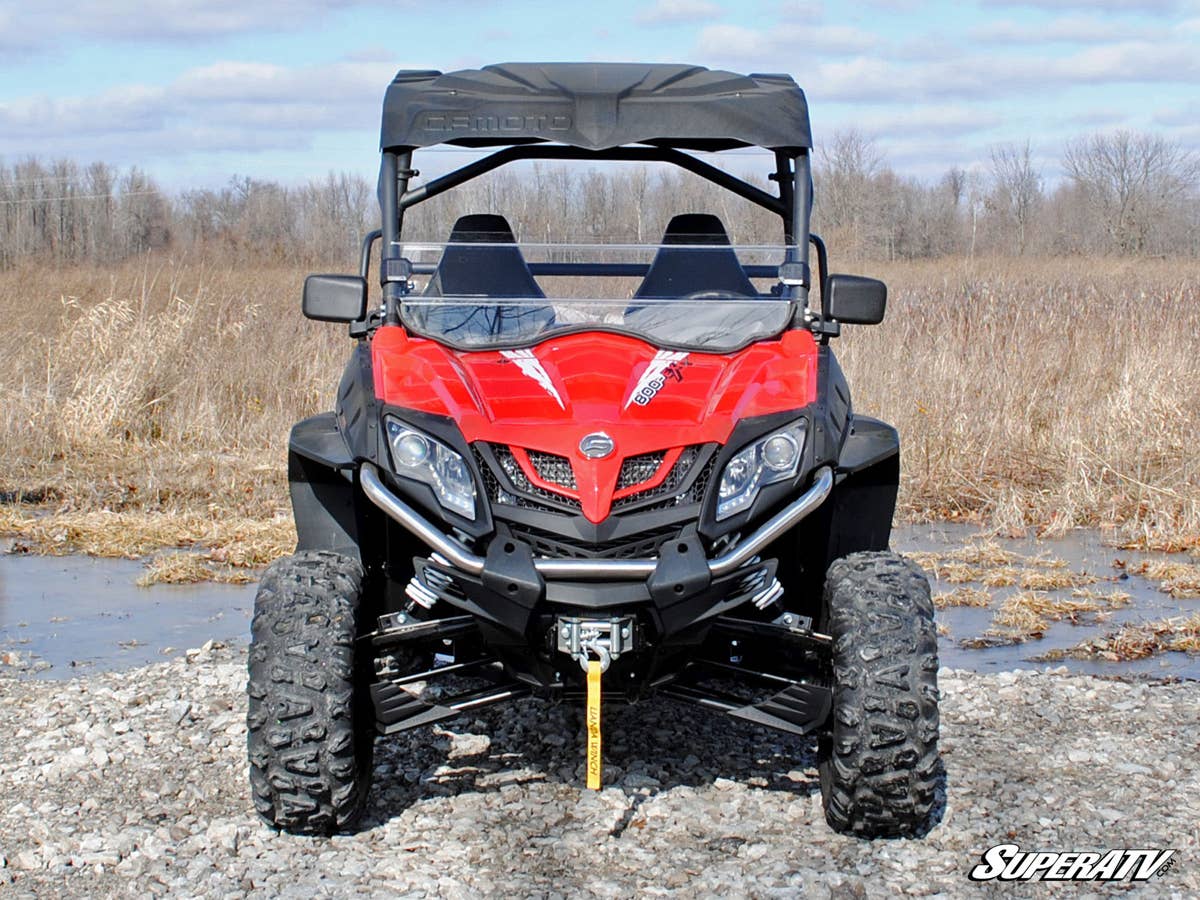 SuperATV CFMoto ZForce 800 Scratch-Resistant Half Windshield - Image 2