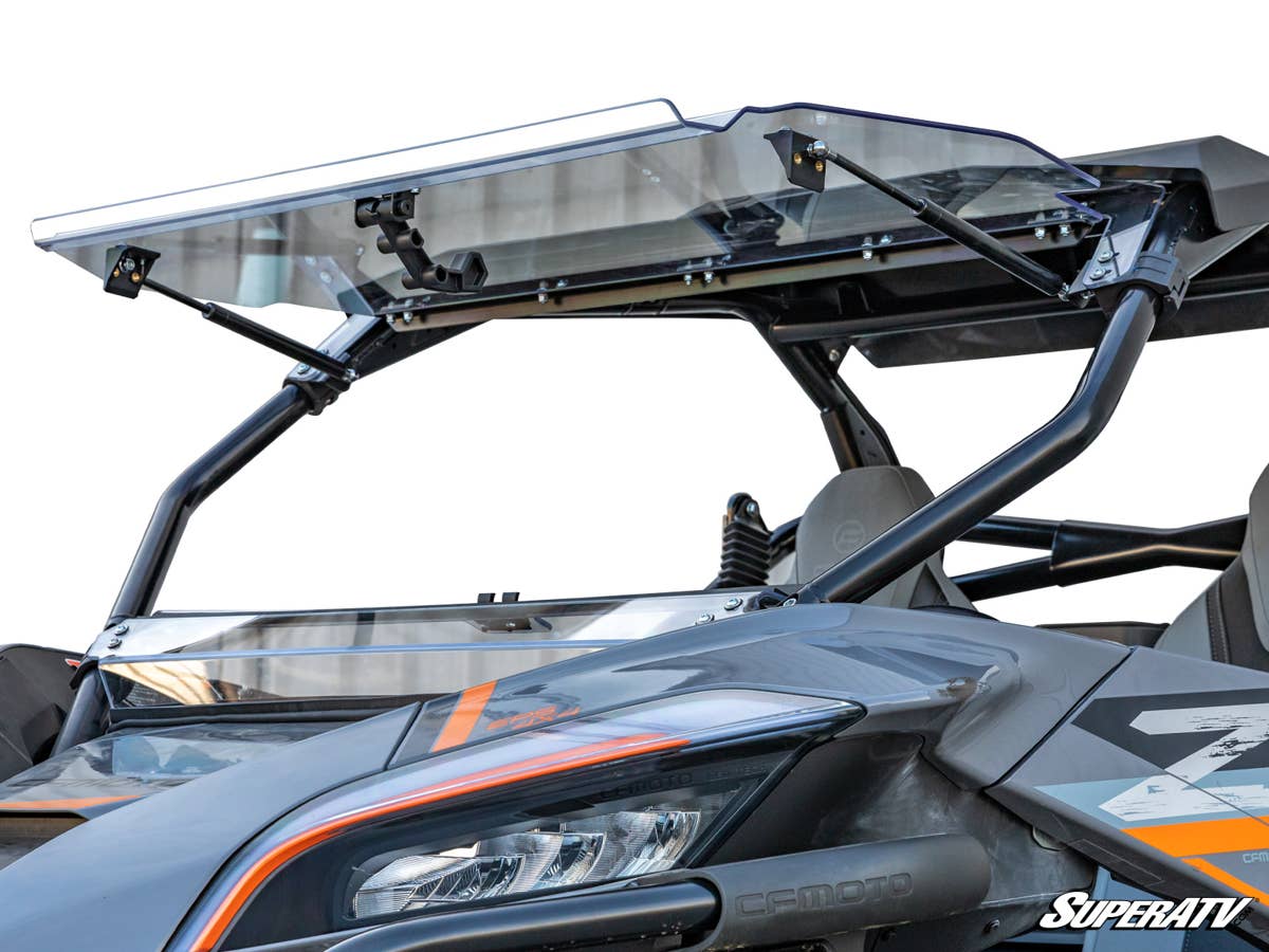SuperATV CFMoto ZForce 950 Scratch Resistant Flip Windshield