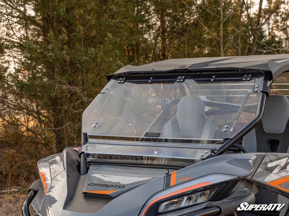 SuperATV CFMoto ZForce 950 Scratch Resistant Flip Windshield - Image 2