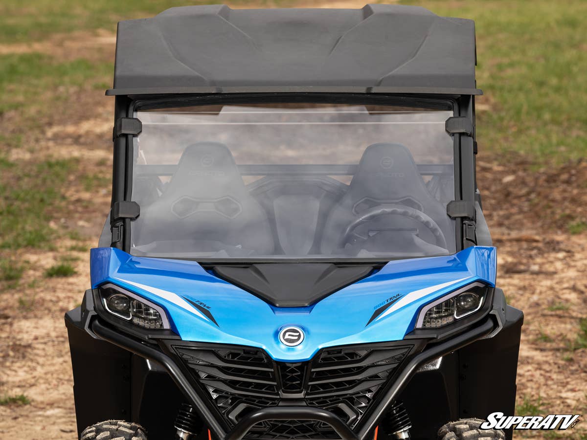 SuperATV CFMoto ZForce 950 Trail Scratch Resistant Full Windshield - Image 2