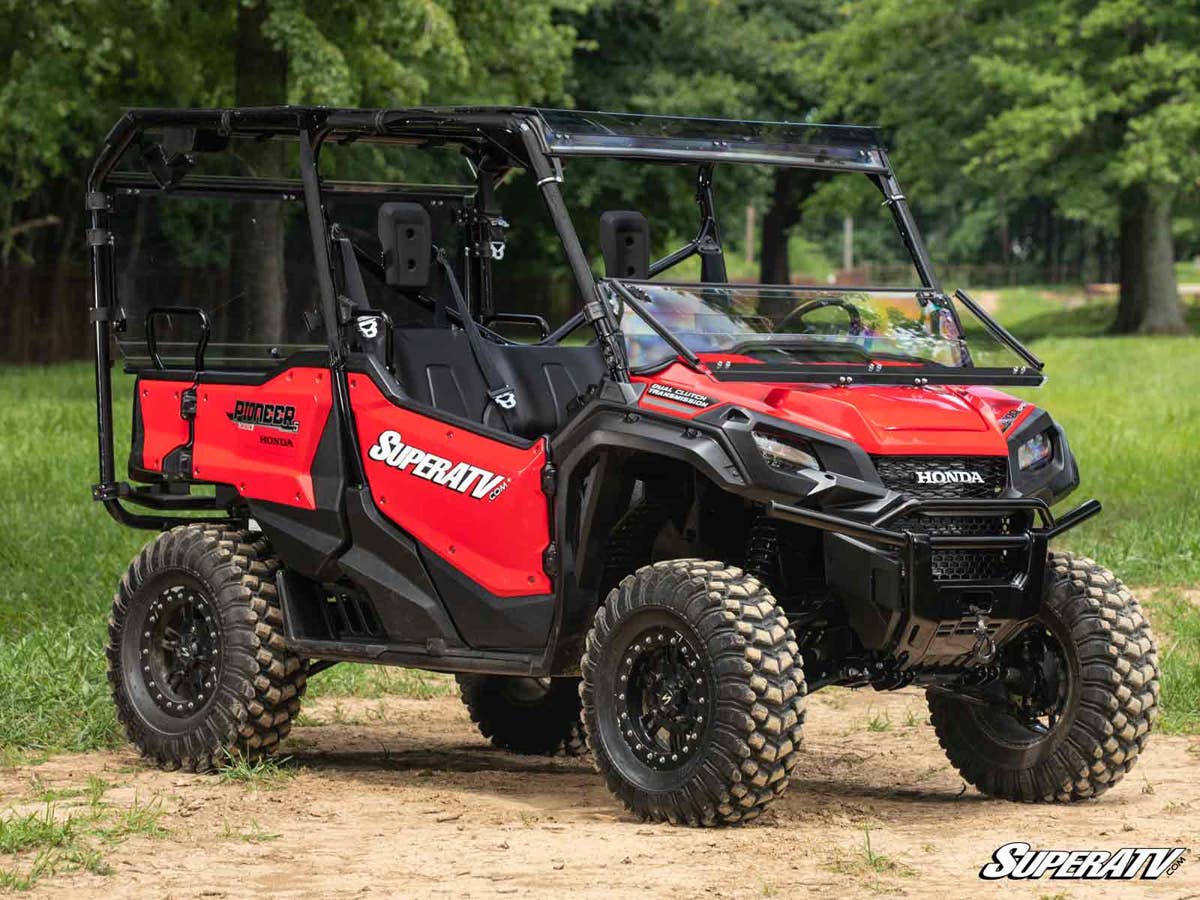 SuperATV Honda Pioneer 1000 Scratch Resistant 3-IN-1 Windshield - Image 2