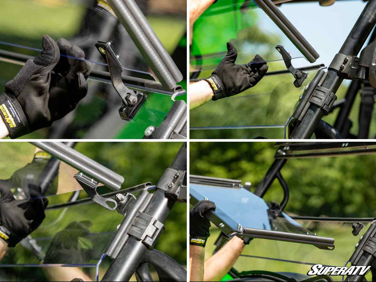 SuperATV Honda Pioneer 1000 Scratch Resistant 3-IN-1 Windshield - Image 8