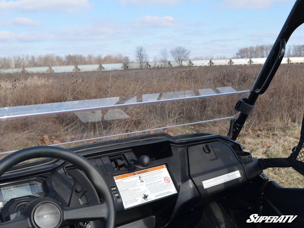 SuperATV Honda Pioneer 1000 Scratch Resistant Half Windshield - Image 6