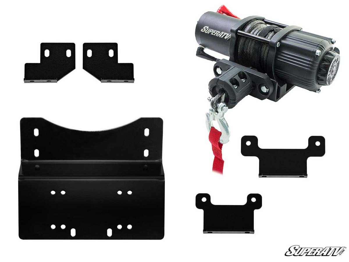 SuperATV Honda Pioneer 700 Winch Mounting Plate - Image 2