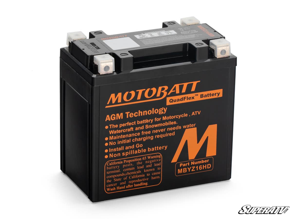 MotoBatt Honda Pioneer Battery Replacement - MBYZ16HD