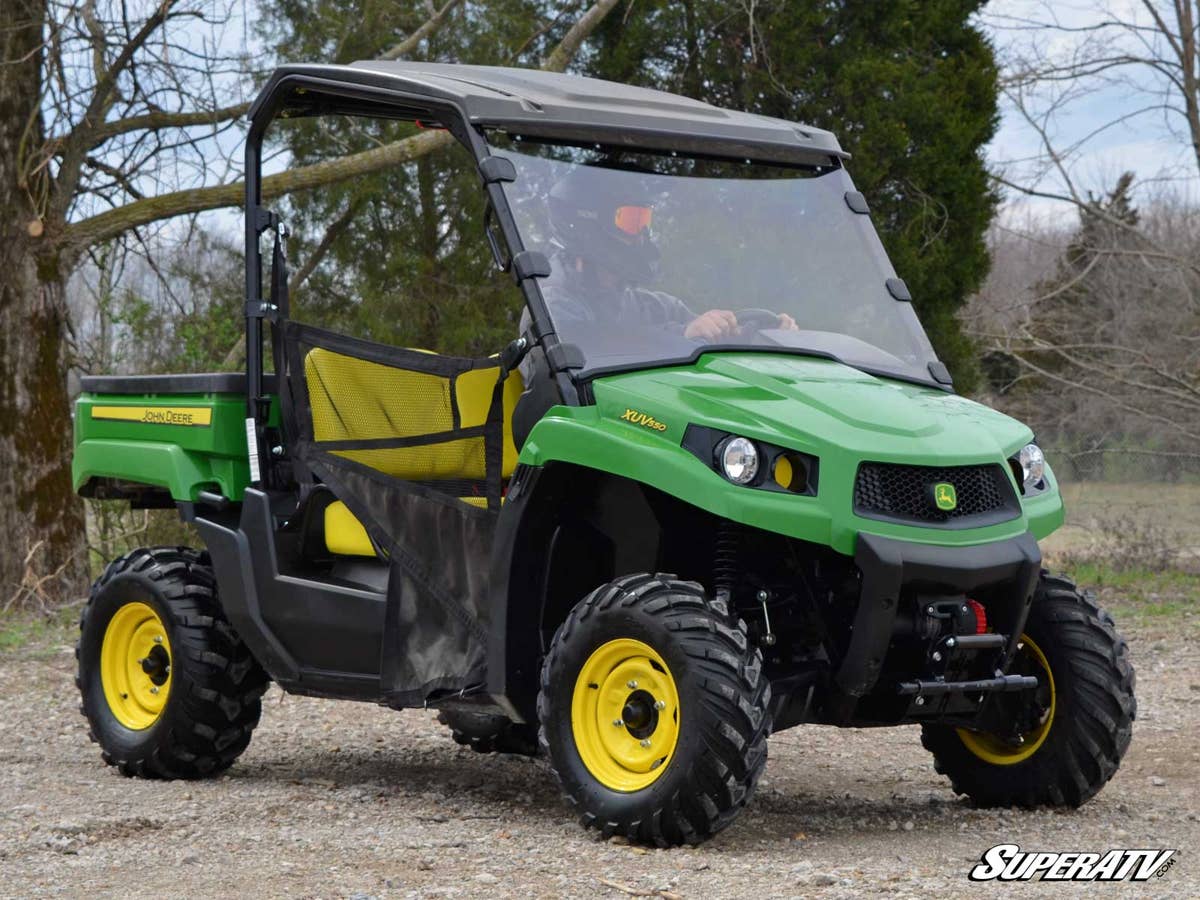 SuperATV John Deere Gator XUV Scratch-Resistant Full Windshield - Image 2