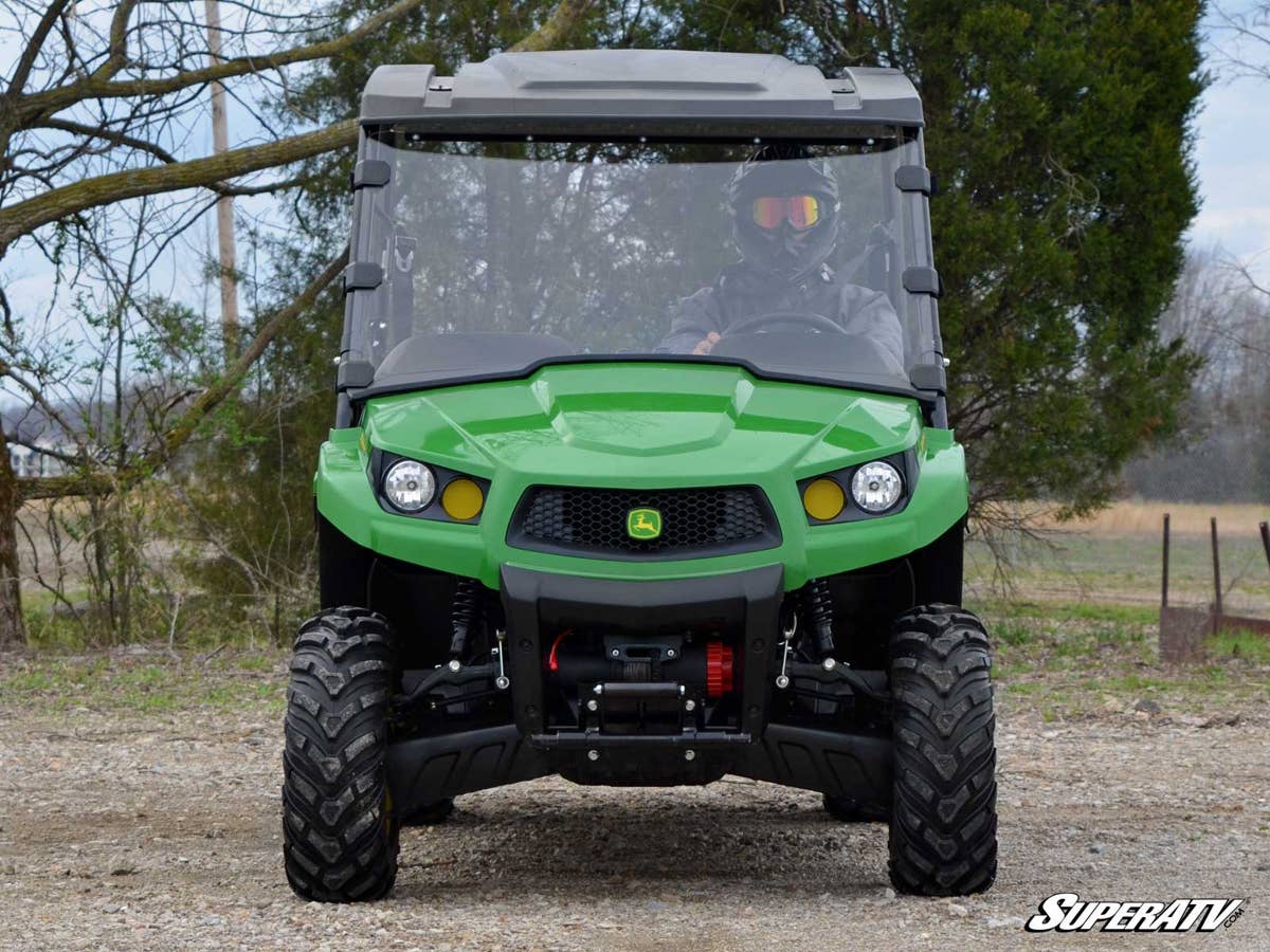 SuperATV John Deere Gator XUV Scratch-Resistant Full Windshield - Image 3