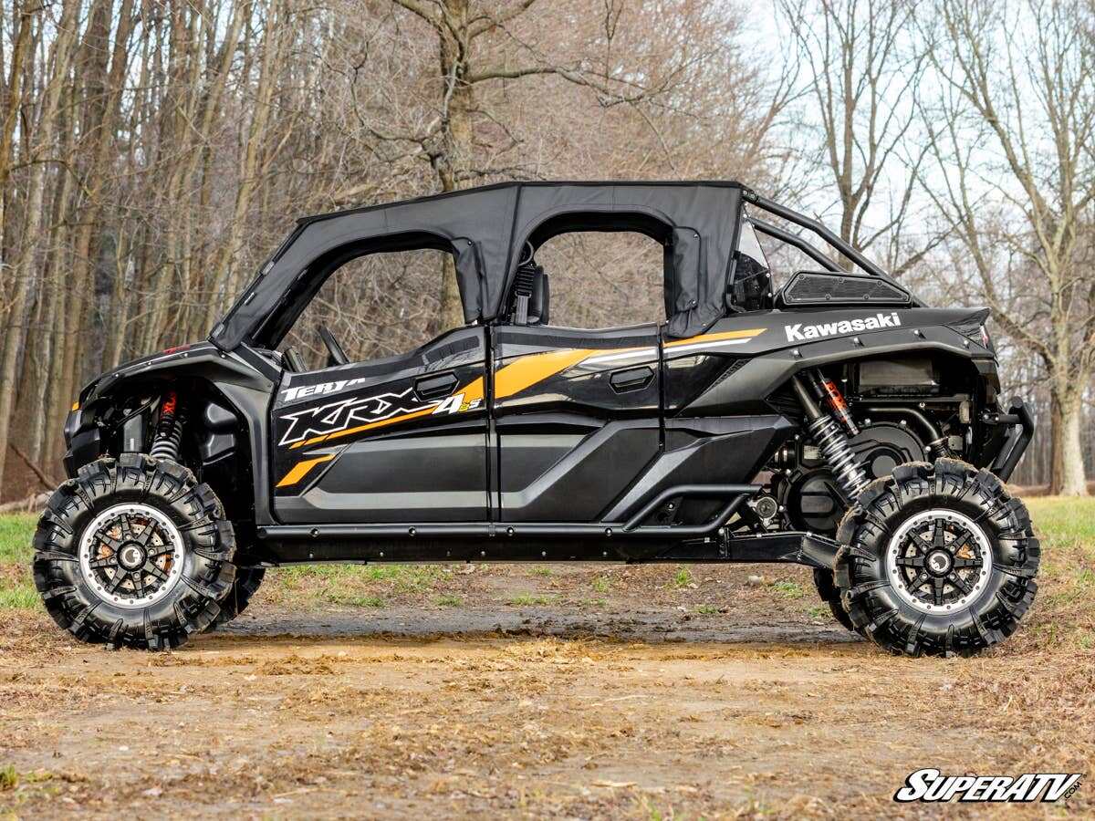 SuperATV Kawasaki Teryx KRX 4 1000 Heavy-Duty Nerf Bars - Image 4