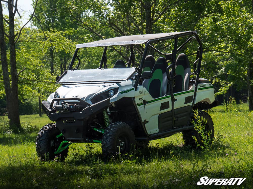 SuperATV Kawasaki Teryx S Scratch-Resistant Flip Down Windshield - Image 5