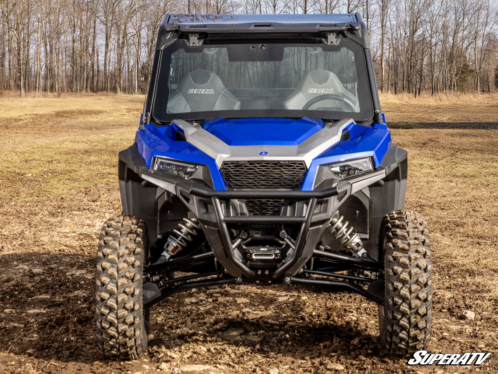 SuperATV Polaris General 1000 Max Drive Power Flip Glass Windshield - Image 3