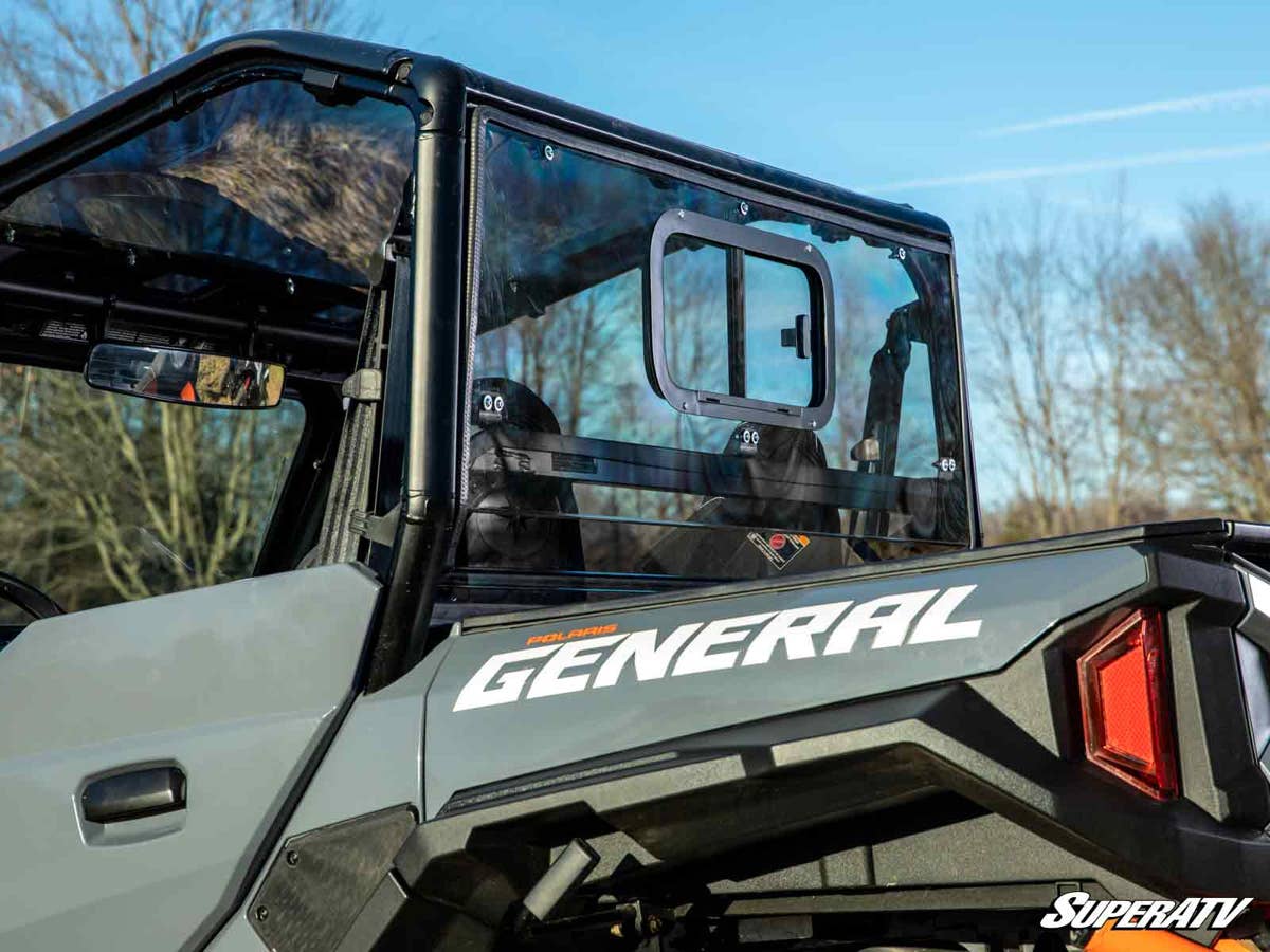 SuperATV Polaris General 1000 Sliding Rear Windshield - Image 3
