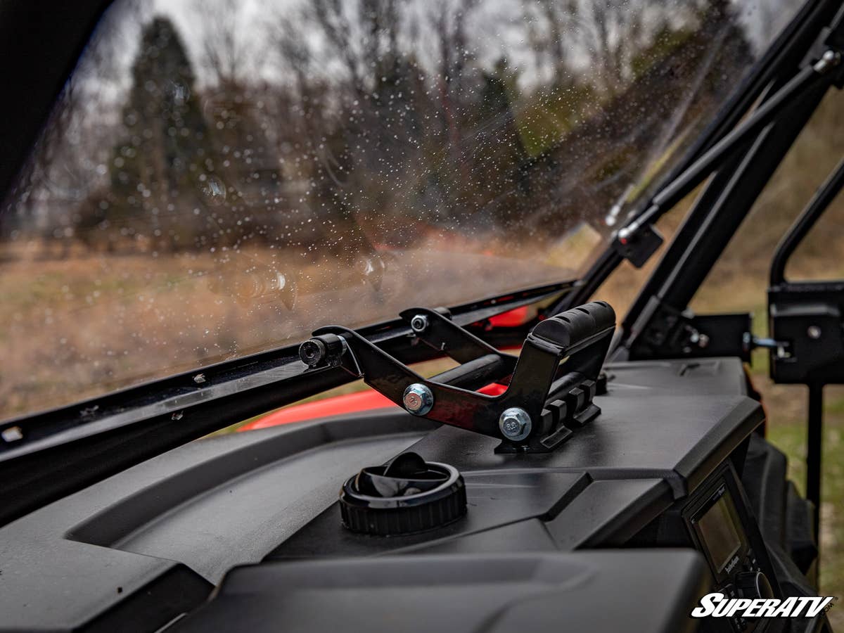 SuperATV Polaris General XP 1000 Scratch Resistant Flip Windshield - Image 6