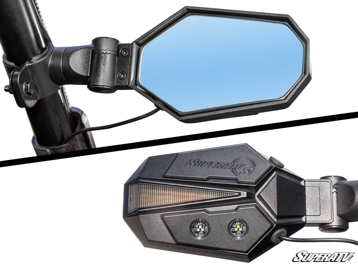 SuperATV Polaris Lighted Side View Mirrors - Image 3
